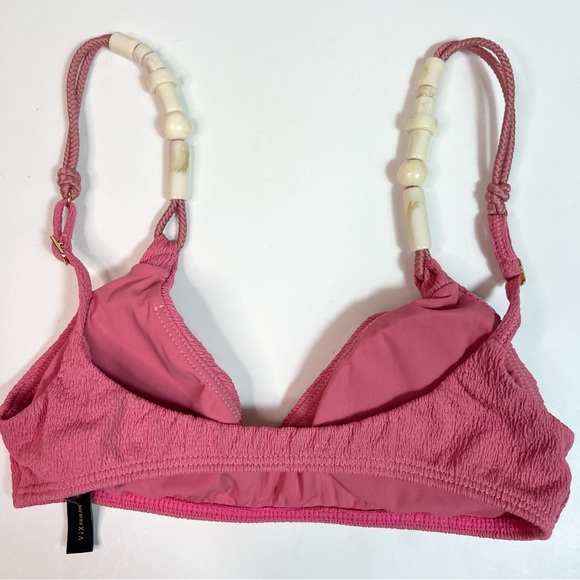 Vix Paula Hermanny Swimwear Zene Li Bikini Top in Pink Size Small - Picture 5 of 10